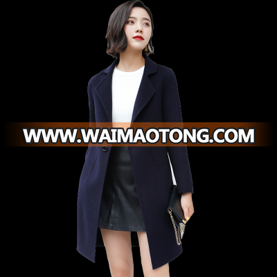 New product double-sided women's handmade wool coat