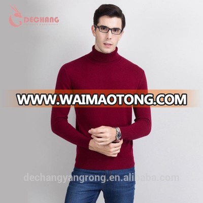 high quality winter soft cashmere pullover knitted turtleneck knit sweater men