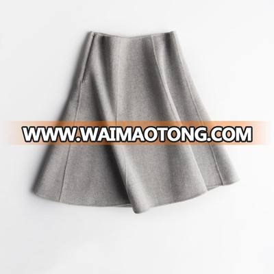 Fashion simple wool girls pencil short skirt