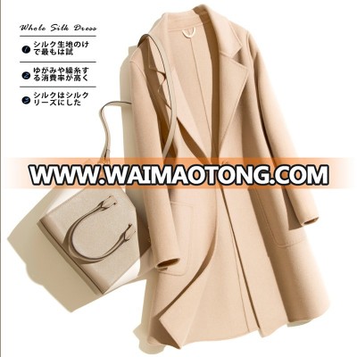 2018 Factory outlets SEX women wool trench coat women