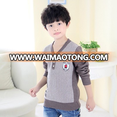 2017 new design customized plain wool sweaters for kids