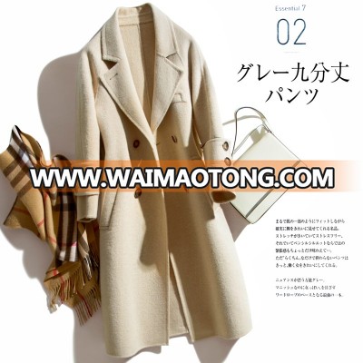 2018 Factory direct fashion to keep warm women handmade wool coat