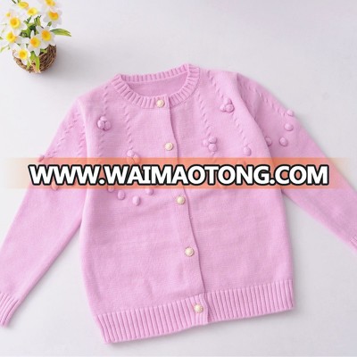 2017 new fashion collared/V-neck kids crochet sweater pattern