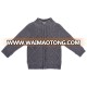 Fashion New Design Boys Winter Wool Blended Cotton Knitted Kids Sweater Cardigan